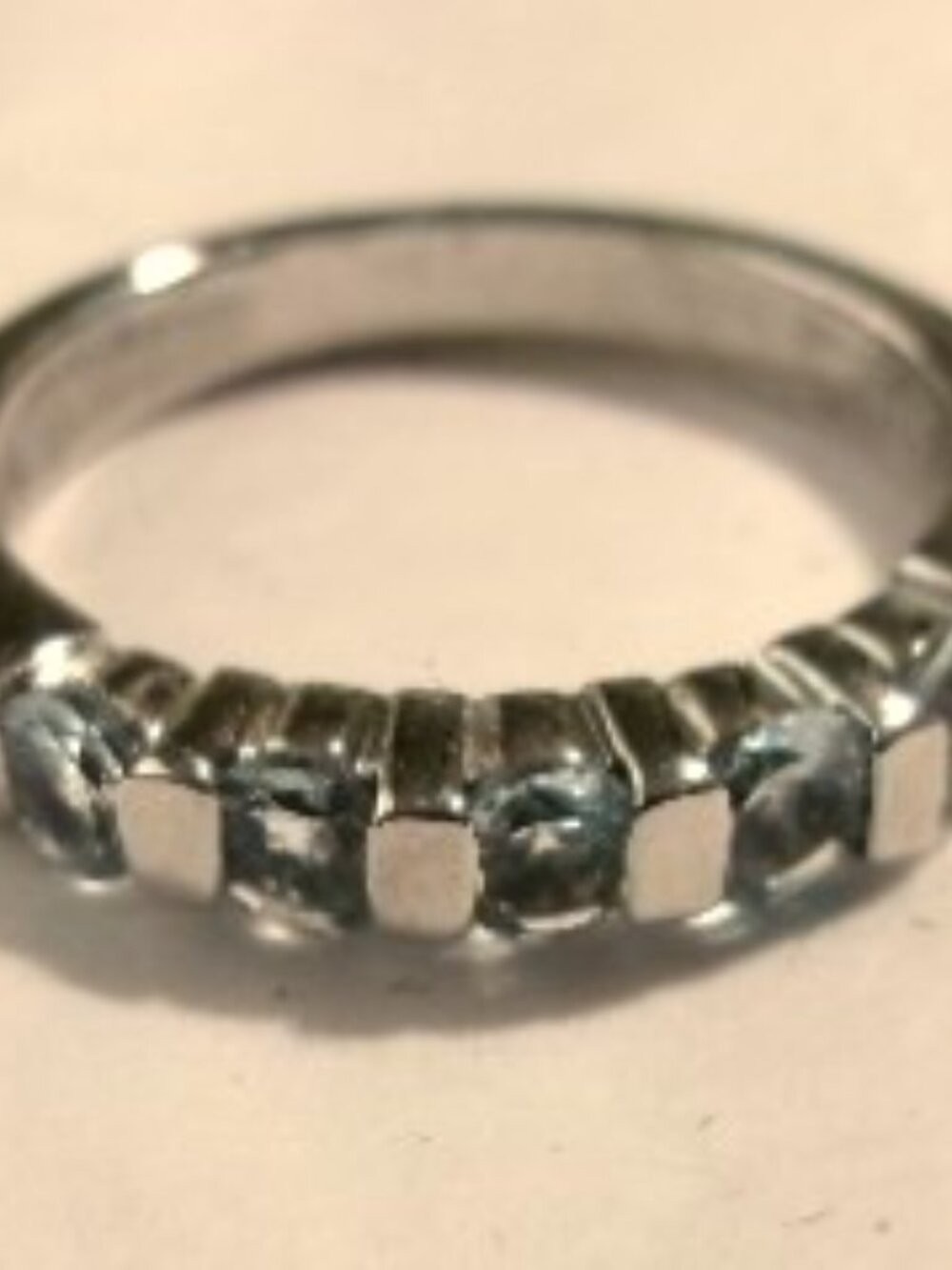 Made in India 925 OJ Blue Topaz Ring**Size 9**